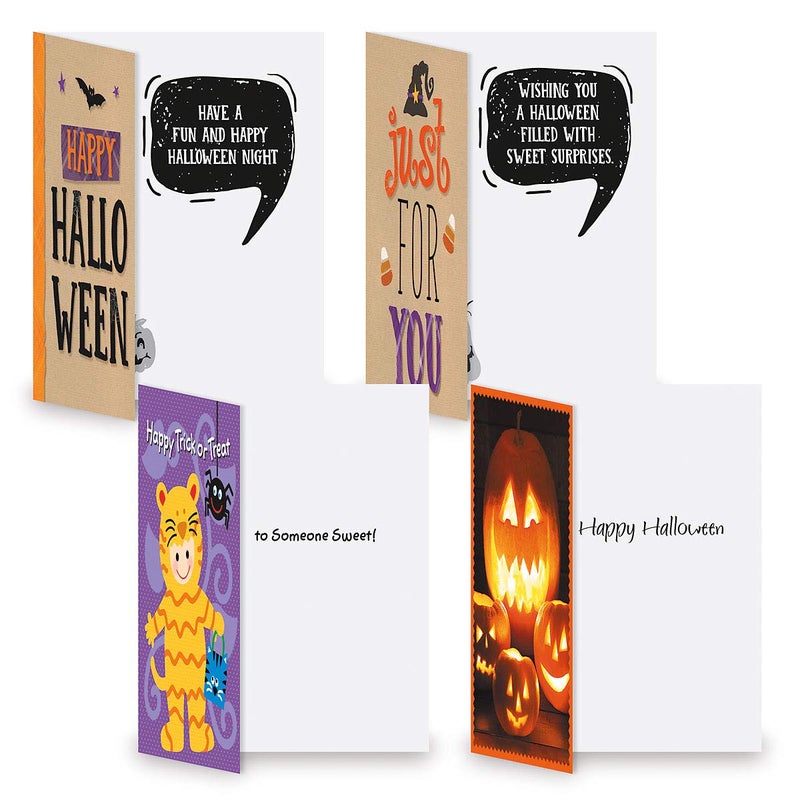 Current Halloween Greeting Cards Set - Themed Holiday Card Variety Value Pack, Set of 12 Large 5 x 7-Inch Cards, Assortment of 12 Unique Designs, Envelopes Included - Image 2
